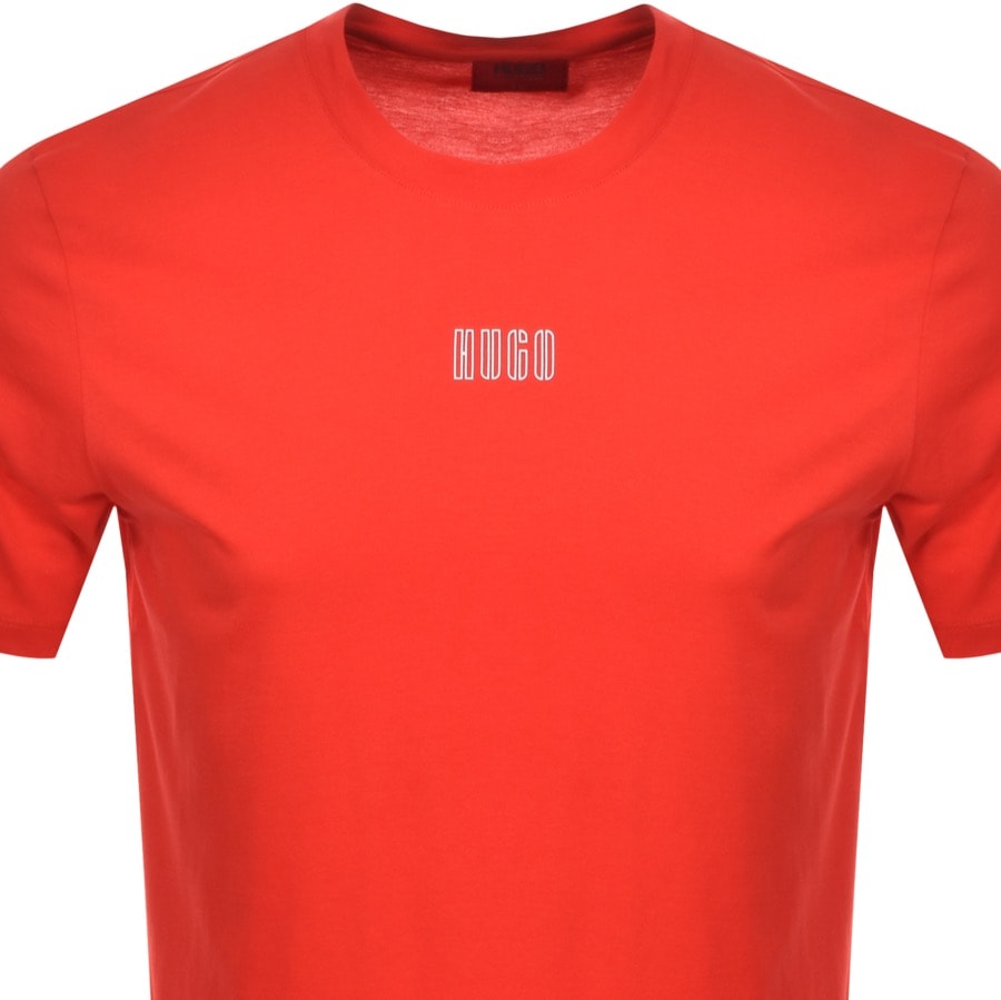 Alternative Image for ProductHUGO Dumed203 Crew Neck Short Sleeve T Shirt Red2